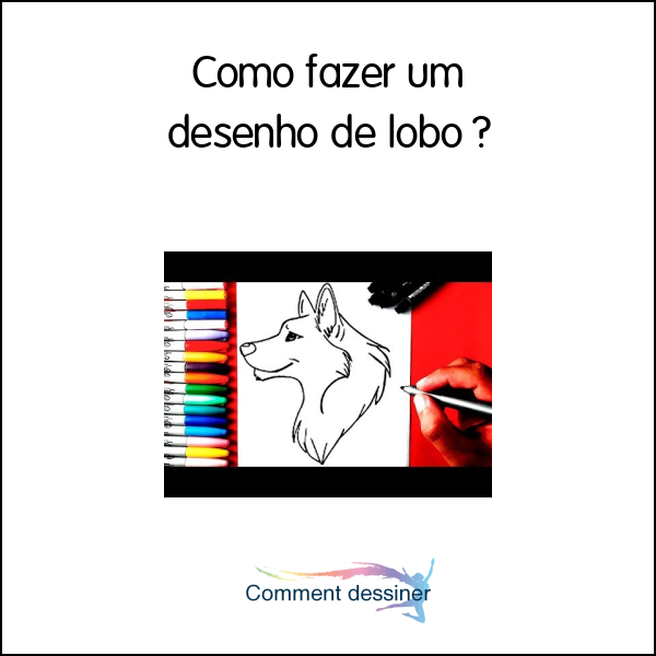 Como fazer um desenho de lobo